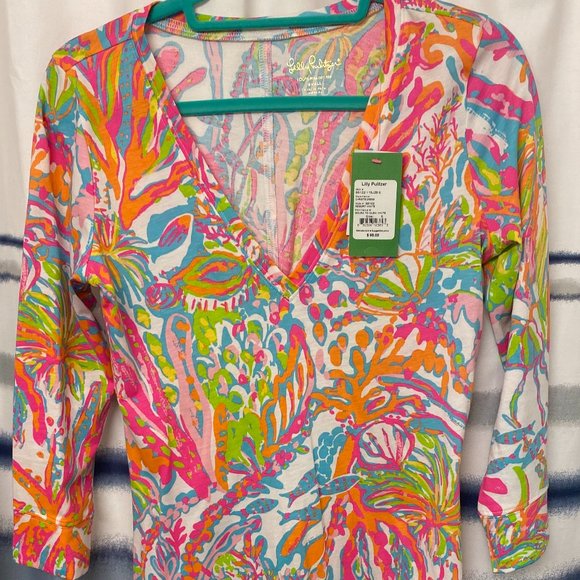 Lilly Pulitzer Christie Dress in Scuba to Cuba - Picture 2 of 6